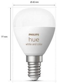 Lampadina LED RGBW dimmerabile Philips Hue WACA P45 E14/5,1W/230V 2000-6500K