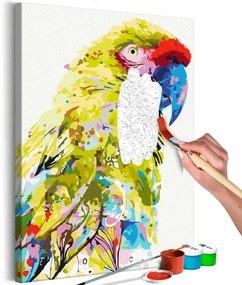 Quadro fai da te  Tropical Parrot  Larghezza x Altezza Home decor 40x60