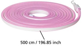 Eglo 900219 - Striscia LED FLATNEONLED LED/96W/24V 5 m IP44 rosa