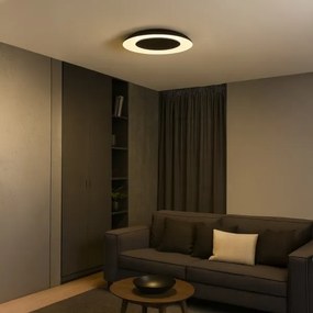 Plafoniera LED PIATTINO LED/30W/230V 3000/4000/6000K Ø 40 cm nera