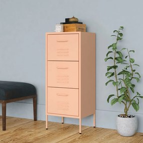 Armadietto Rosa 42,5x35x101,5 Cm İn Acciaio /