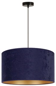 Duolla - Lampadario a sospensione con filo ROLLER 1xE27/15W/230V diametro 40 cm blu/oro