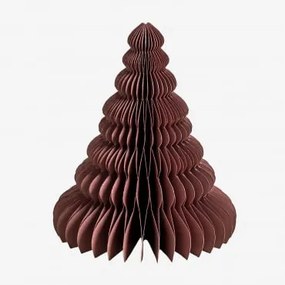 Albero di Natale di carta Noelle Cedro rosso & ↑15 cm - Sklum
