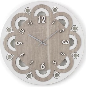 Orologio da parete tondo D30 in legno laminato BRC - MARGHERITA
