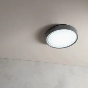 Lampada LED plafoniera da esterno Antracite D25 - AIDI 15W IP65