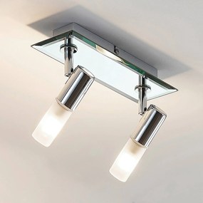 Lindby Applique da bagno Zela a 2 luci, cromata