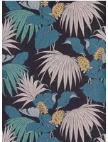 Osborne & Little Carta da parati Vernazza - Midnight/ Petrol/ Teal/ Blush