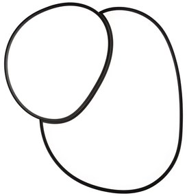 Plafoniera LED nera 63,5x77 cm Rise - Trio