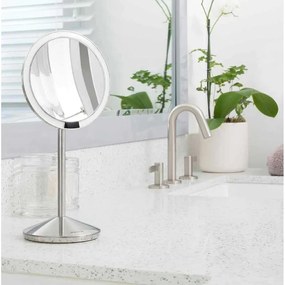 Specchio per make-up con illuminazione/con ingrandimento (10x) ø 12 cm Travel – simplehuman