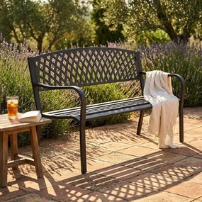 AMADO - panchina da giardino 2 posti in ferro