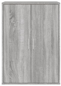 Credenze 2 pz grigio sonoma 60x31x84 cm in legno multistrato