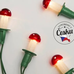 Catena natalizia TOADSTOOL 12xE10/10,7m rossa