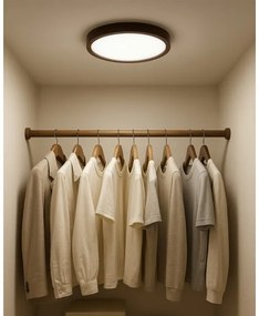 Plafoniera LED 18W/230V 3000/4000/6500K Ø 23 cm marrone