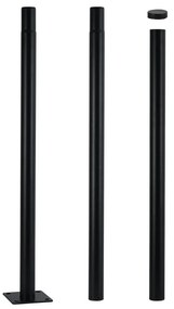 Brilagi - Palo in metallo per illuminazione esterna URBAN 3 m palo nero
