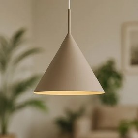 Lampadario a sospensione su cavo CAPITAL, 1xGX53/15W/230V, Ø 32 cm, tortora