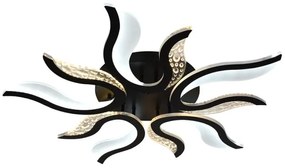 Lampadario a plafone LED dimmerabile LED/65W/230V 3000-6500K nero + telecomando