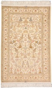 Hereke Tappeto 80 x 130 Beige (Cina) Annodato A Mano