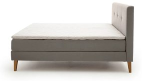 Letto boxspring grigio chiaro 180x200 cm Stockholm - Meise Möbel