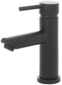 Rubinetto lavabo nero opaco miscelatore monocomando bagno moderno acciaio inox