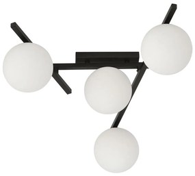 Plafoniera SMART 4xE14/10W/230V nero/bianco