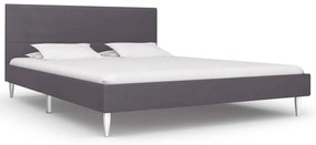 Giroletto Senza Materasso Grigio 135x190 Cm İn Tessuto /