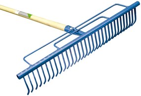 rastrello per giardino 32 denti con manico cm. 137 vit12557