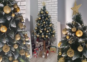 Set di ornamenti per albero di Natale in oro