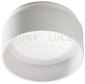 Gfa1210- faretto da incasso bianco 2 luci attacco gu10 tondo d.8cm