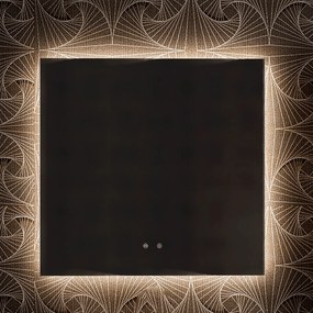 Specchio Quadrato 80x80 Retroilluminato Nofer "Sun"