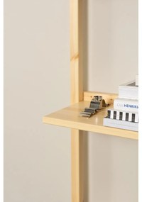 Libreria da parete di colore naturale in pino massiccio 66x127 cm Groove – Karup Design