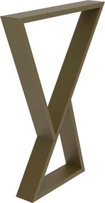 Gamba per mobili STEELMI Federica in acciaio bronzo opaco L 58 x P 8 x H 71 cm