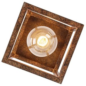 Plafoniera industriale ruggine - Cage