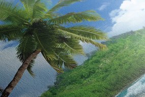 Stampa su tela – Spiaggia stupenda sull'isola delle Seychelles