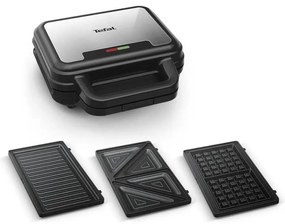 Tefal - Macchina per i panini ULTRA COMPACT 3in1 700W/230V nero/cromo