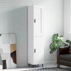 Credenza Bianca 34,5x34x180 Cm İn Legno Multistrato /