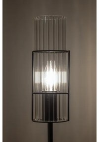 Markslöjd 108556 - Lampada da tavolo TUBO 1xE14/40W/230V 65 cm nero/clear