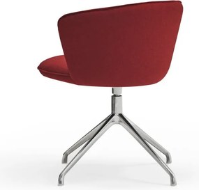 Set di sedie da pranzo burgundy in imbottito 2 pz Add – Teulat