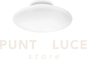 Smarties plafoniera in vetro bianco 1 luce attacco e27 33cm