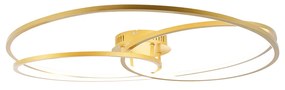 Plafoniera oro 78 cm con LED dimmerabile a 3 livelli - Rowin