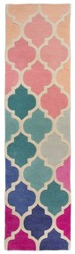 Tappeto in lana rosa 60x230 cm Rosella - Flair Rugs