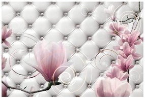 Carta da parati – Magnolia con imitazione pelle