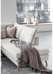 Divano letto angolare beige (angolo destro) Charming Charlie - Miuform