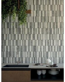 Piastrella da pavimento e rivestimento interno 60 x 120 cm Sp. 8.5 mm rettificato Kavala Decoro Block in gres naturale opaco grigio traffico intenso (pei 4/5) R10 1.44 mq