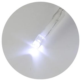 Catena luminosa LED per Natale, 20 LED/2 funzioni, 2,4 m, bianco freddo