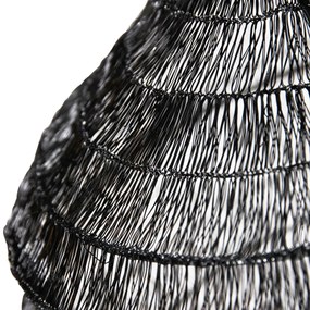 Lampada a sospensione orientale nera 45 cm x 40 cm - Vadi