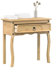 Tavolino Consolle Corona 73x35x73 Cm İn Legno Massello Di Pino /