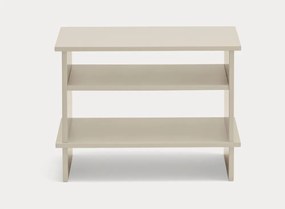 Comodino color crema con ripiani Inari – Teulat