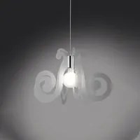 Sospensione Moderna Mizar 1 Luce In Metacrilato Satinato Space Collection