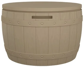 Contenitore da giardino 3 in 1 polipropilene marrone chiaro
