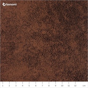 Divano letto a U marrone in similpelle Vintage, angolo destro Lofty Lilly - Miuform